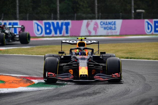 Formula 1 - Italian GP - Drivers Arrival And Free Practice Sergio Perez of Red Bull Racing Honda drive his RB16B single-seater during free practice of Italian GP, 14th round of Formula 1 World Championship, WM, Weltmeisterschaft in Autodromo Internazionale di Monza, in Monza, Lombardia, Italy, 10 September 2021 Monza Lombardia Italy diodato-notitle210910_npoWD  Copyright: xAndreaxDiodatox