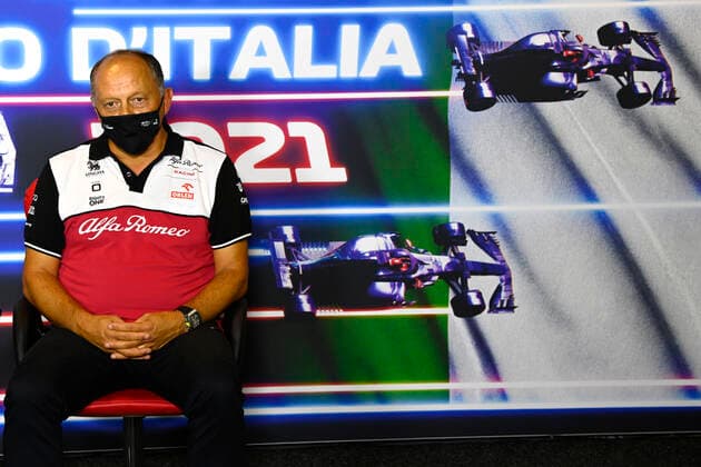 F1 Grand Prix of Italy Frederic Vasseur (FRA, Alfa Romeo Racing ORLEN), F1 Grand Prix of Italy at Autodromo Nazionale Monza on September 10, 2021 in Monza, Italy. (Photo by Mark Sutton LAT Motorsport Images FIA Pool via HOCH ZWEI) Monza Italy Poolfoto HOCH ZWEI Pool Motorsport Images ,EDITORIAL USE ONLY