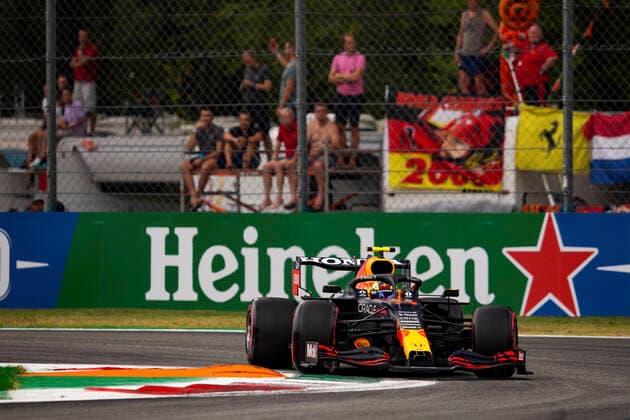 11 Sergio Perez (MEX, Red Bull Racing), F1 Grand Prix of Italy at Autodromo Nazionale Monza on September 10, 2021 in Monza, Italy. (Photo by HOCH ZWEI) Monza Italy