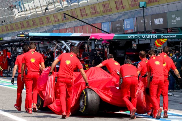 Car of 55 Carlos Sainz (ESP, Scuderia Ferrari Mission Winnow), F1 Grand Prix of Italy at Autodromo Nazionale Monza on September 11, 2021 in Monza, Italy. (Photo by HOCH ZWEI) Monza Italy