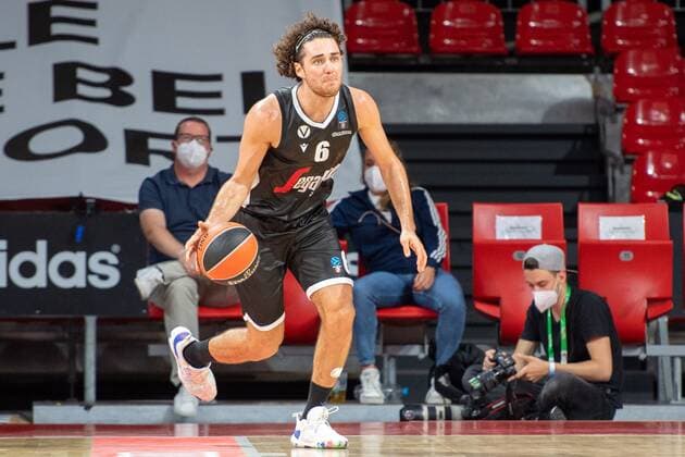 Alessandro Pajola 6 (Virtus Bologna), FC Bayern Basketball vs. Virtus Bologna, Magenta Cup 2021, 11.09.2021 Muenchen Bayern Deutschland