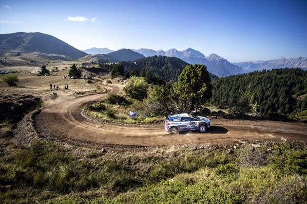 Bilder des Jahres 2021, Sport 09 September Sport Themen der Woche KW36 Sport Bilder des Tages 23 Gryazin Nikolay (raf), Aleksandrov Konstantin (raf), Movisport, Volkswagen Polo Gti, action during the 2021 Acropolis Rally Greece, 9th round of the 2021 FIA WRC, Motorsport Rallye, WM FIA World Rally Championship, from September 9 to 12, 2021 in Lamia, Greece AUTOMOBILE : Rallye de l Acropole Grece - WRC - 11 09 2021 DPPI Panoramic  EKO Acropolis_SS7_515