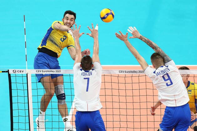 2021.09.11 Gdansk Siatkowka mezczyzn Mistrzostwa Europy 2021 Mecz Rosja - Ukraina N z Dmytro Viietskyi Foto Piotr Matusewicz PressFocus 2021.09.11 Gdansk Men Volleyball, CEV EuroVolley 2021 Russia - Ukraine Dmytro Viietskyi Credit: Piotr Matusewicz PressFocus NEWSPIX.PL --- Newspix.pl  20210911_PF_PM068