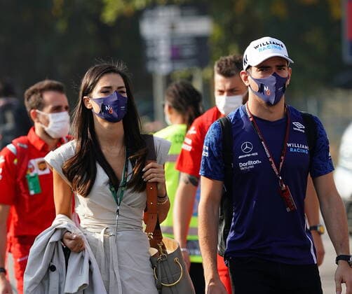 FORMULA 1 HEINEKEN GRAN PREMIO D ITALIA 2021 12.09.2021, Autodromo Nazionale di Monza, Monza, FORMULA 1 HEINEKEN GRAN PREMIO D ITALIA 2021 ,im Bild Nicholas Latifi (CAN 6), Williams Racing mit Freundin Sandra Dziwiszek