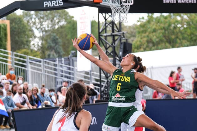 Kamile Nacickaite (Lithuania) in action during FIBA 3x3 Europe Cup 2021, Basketball EuroCup Championship in Paris, France, September 12 2021  Copyright: xDavidexDixLallax xIPAx xDavidexDixLallax 0