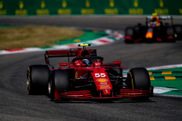September 12, 2021, Monza, Italy: CARLOS SAINZ Jr of Spain and Scuderia Ferrari drives during the 2021 FIA Formula 1 Italian Grand Prix at Autodromo Nazionale Monza in Monza, Italy. Monza Italy - ZUMAg147 20210912_zap_g147_045 Copyright: xJamesxGasperottix