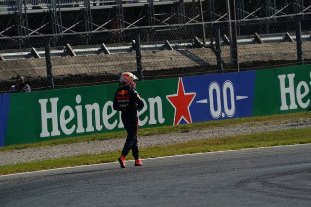 FORMULA 1 HEINEKEN GRAN PREMIO D ITALIA 2021 12.09.2021, Autodromo Nazionale di Monza, Monza, FORMULA 1 HEINEKEN GRAN PREMIO D ITALIA 2021 ,im Bild Unfall zwisachen Max Verstappen (NEL 33), Red Bull Racing Honda und Lewis Hamilton (GBR 44), Mercedes-AMG Petronas Formula One Team