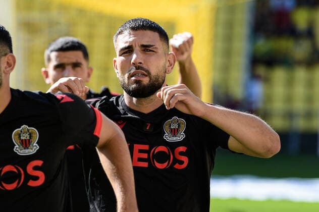 Andy Delort ( 7 - Nice ) - Echauffement - FOOTBALL : Nantes vs Nice - Ligue 1 - Nantes - 12 09 2021 FedericoPestellini Panoramic 