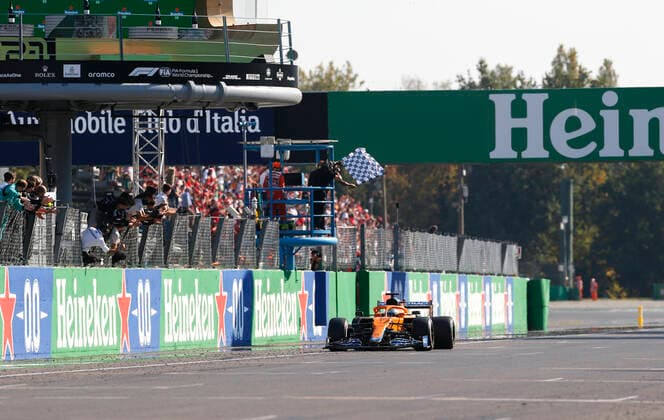 3 Daniel Ricciardo (AUS, McLaren F1 Team), F1 Grand Prix of Italy at Autodromo Nazionale Monza on September 12, 2021 in Monza, Italy. (Photo by HOCH ZWEI) Monza Italy
