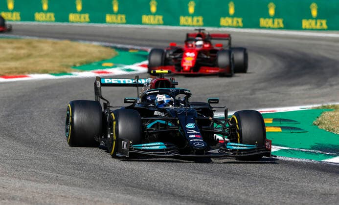 77 Valtteri Bottas (FIN, Mercedes-AMG Petronas F1 Team), F1 Grand Prix of Italy at Autodromo Nazionale Monza on September 12, 2021 in Monza, Italy. (Photo by HOCH ZWEI) Monza Italy