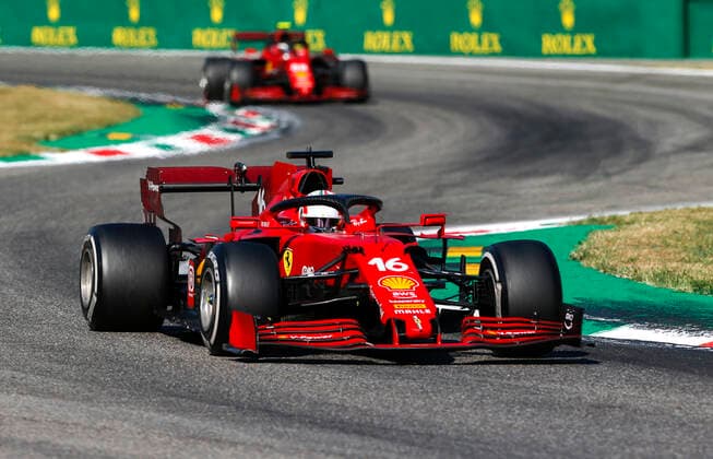 16 Charles Leclerc (MON, Scuderia Ferrari Mission Winnow), F1 Grand Prix of Italy at Autodromo Nazionale Monza on September 12, 2021 in Monza, Italy. (Photo by HOCH ZWEI) Monza Italy