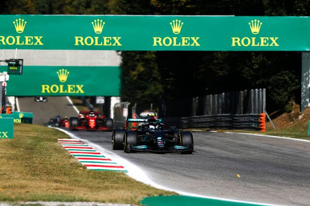 77 Valtteri Bottas (FIN, Mercedes-AMG Petronas F1 Team), F1 Grand Prix of Italy at Autodromo Nazionale Monza on September 12, 2021 in Monza, Italy. (Photo by HOCH ZWEI) Monza Italy