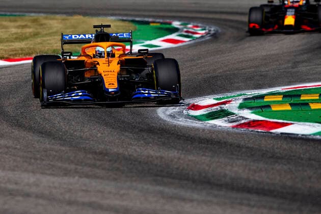 3 Daniel Ricciardo (AUS, McLaren F1 Team), F1 Grand Prix of Italy at Autodromo Nazionale Monza on September 12, 2021 in Monza, Italy. (Photo by HOCH ZWEI) Monza Italy