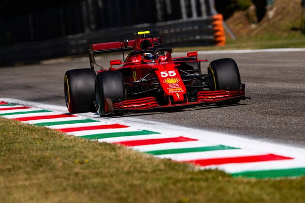 55 Carlos Sainz (ESP, Scuderia Ferrari Mission Winnow), F1 Grand Prix of Italy at Autodromo Nazionale Monza on September 12, 2021 in Monza, Italy. (Photo by HOCH ZWEI) Monza Italy