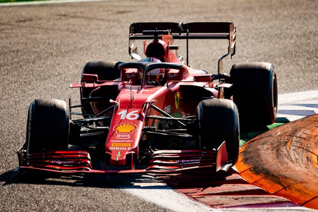 16 Charles Leclerc (MON, Scuderia Ferrari Mission Winnow), F1 Grand Prix of Italy at Autodromo Nazionale Monza on September 12, 2021 in Monza, Italy. (Photo by HOCH ZWEI) Monza Italy