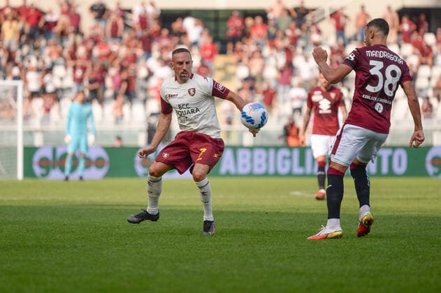 Bilder des Jahres 2021, Sport 09 September Sport Themen der Woche KW36 Sport Bilder des Tages Torino FC V US Salernitana - Serie A Franck Ribery of US Salernitana during the Serie A match between Torino FC and US Salernitana at Stadio Olimpico Grande Torino, in Turin on 12 September 2021, Italy Turin Piedmont Turin Italy gandolfo-torinofc210912_npnWt  Copyright: xAlbertoxGandolfox