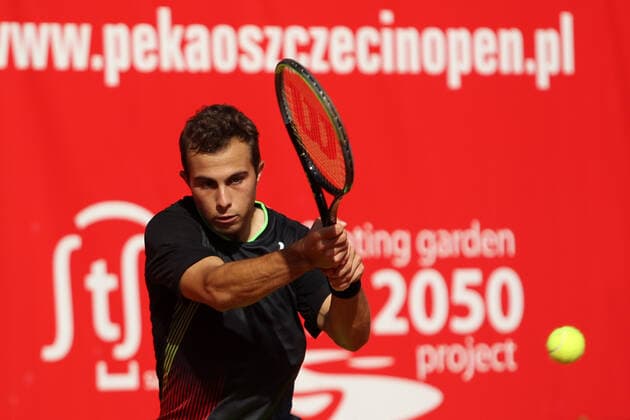 SZCZECIN, 14.09.2021 TURNIEJ TENISA ZIEMNEGO ATP, Tennis Herren CHALLENGER PEKAO SZCZECIN OPEN 2021 NZ HUGO GASTON FOT. KRZYSZTOF CICHOMSKI NEWSPIX.PL --- Newspix.pl  210914KCI007