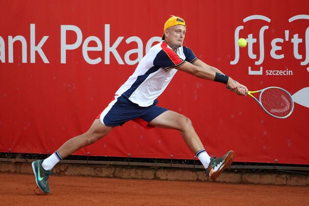 SZCZECIN, 14.09.2021 TURNIEJ TENISA ZIEMNEGO ATP, Tennis Herren CHALLENGER PEKAO SZCZECIN OPEN 2021 NZ NICOLA KUHN FOT. KRZYSZTOF CICHOMSKI NEWSPIX.PL --- Newspix.pl  210914KCI083