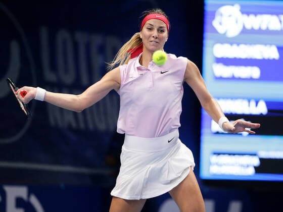 Mandy Minella Tennis, WTA, Tennis Damen BGL BNP Paribas Open Luxemburg 2021, Luxembourg 14.09.2021 Mandy Minella (LUX) vs Varvara GRACHEVA (RUS) CK Sportcenter, Kockelscheuer