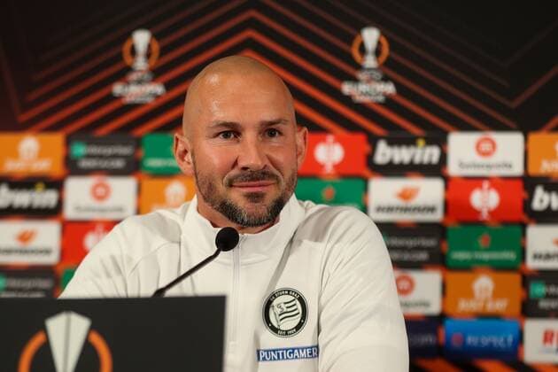 SOCCER - UEFA EL, Monaco vs Sturm MONACO,MONACO,15.SEP.21 - SOCCER - UEFA Europa League, group stage, AS Monaco vs SK Sturm Graz, preview, press conference, PK, Pressekonferenz Sturm. Image shows head coach Christian Ilzer (SK Sturm Graz).  GEPAxpictures xPhilippxBrem
