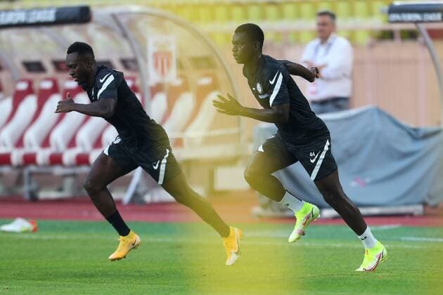 SOCCER - UEFA EL, Monaco vs Sturm MONACO,MONACO,15.SEP.21 - SOCCER - UEFA Europa League, group stage, AS Monaco vs SK Sturm Graz, preview, training Sturm. Image shows Amadou Dante (Sturm).  GEPAxpictures xPhilippxBrem