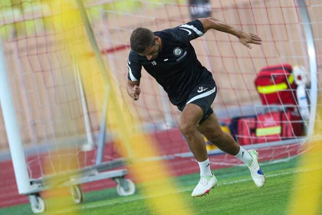 SOCCER - UEFA EL, Monaco vs Sturm MONACO,MONACO,15.SEP.21 - SOCCER - UEFA Europa League, group stage, AS Monaco vs SK Sturm Graz, preview, training Sturm. Image shows Andreas Kuen (Sturm).  GEPAxpictures xPhilippxBrem
