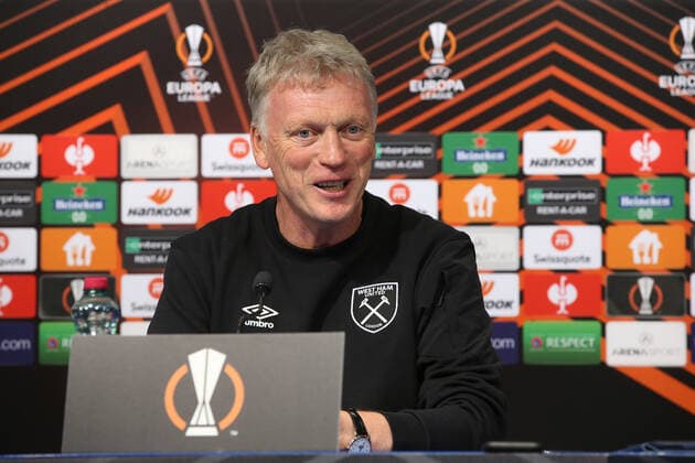West Ham United press conference, PK, Pressekonferenz West Ham United Manager David Moyes during the West Ham United Press Conference before the Europa League Group H match against Dinamo Zagreb at Stadion Maksimir, Zagreb Content Not Available For UK Newspapers Copyright: xPaulxChestertonx FIL-15875-0028