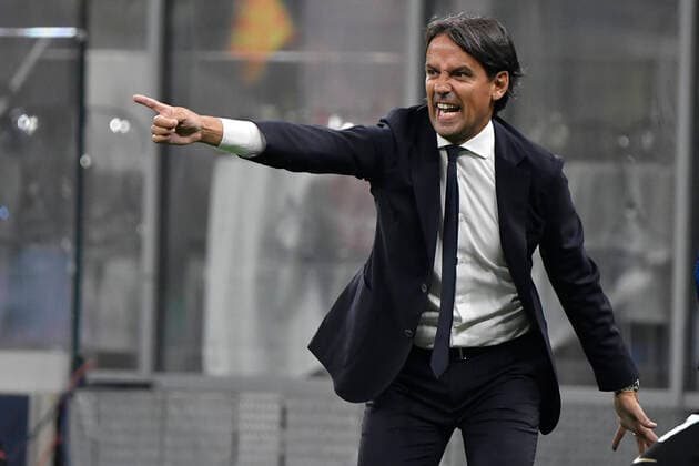 Simone Inzaghi coach of FC Internazionale during the Uefa Champions League group D football match between FC Internazionale and Real Madrid at San Siro stadium in Milano (Italy), September 15th, 2021. Photo Andrea Staccioli Insidefoto andreaxstaccioli