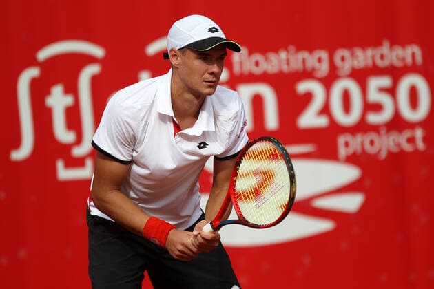 Tennis, ATP-Tunier in Stettin SZCZECIN, 16.09.2021 TURNIEJ TENISA ZIEMNEGO ATP, Tennis Herren CHALLENGER PEKAO SZCZECIN OPEN 2021 TENNIS NZ KAMIL MAJCHRZAK FOT. KRZYSZTOF CICHOMSKI NEWSPIX.PL --- Newspix.pl  210916KCI012