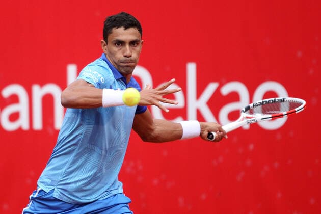 Tennis, ATP-Tunier in Stettin SZCZECIN, 16.09.2021 TURNIEJ TENISA ZIEMNEGO ATP, Tennis Herren CHALLENGER PEKAO SZCZECIN OPEN 2021 TENNIS NZ THIAGO MONTEIRO FOT. KRZYSZTOF CICHOMSKI NEWSPIX.PL --- Newspix.pl  210916KCI063