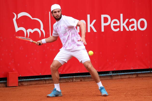 Tennis, ATP-Tunier in Stettin SZCZECIN, 16.09.2021 TURNIEJ TENISA ZIEMNEGO ATP, Tennis Herren CHALLENGER PEKAO SZCZECIN OPEN 2021 NZ MARCO TRUNGELLITI FOT. KRZYSZTOF CICHOMSKI NEWSPIX.PL --- Newspix.pl  210916KCI065