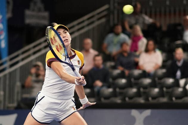 Tennis WTA, Tennis Damen Turnier Luxemburg BGLBNPParibas Open 2021, 16.09.2021, Tennis WTA Turnier Luxemburg, BGLBNPParibas Open 2021, BGL BNP Paribas Open, 2021, Luxemburg, Kockelscheuer, CK Sportcenter, Finale vl: Belinda Bencic (SUI) (Schweiz, Suisse, SUI) - Nummer 1 der Setzliste