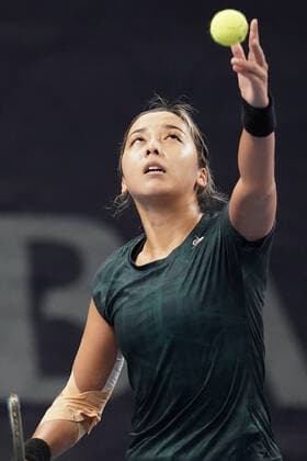 Tennis WTA, Tennis Damen Turnier Luxemburg BGLBNPParibas Open 2021, 16.09.2021, Tennis WTA Turnier Luxemburg, BGLBNPParibas Open 2021, BGL BNP Paribas Open, 2021, Luxemburg, Kockelscheuer, CK Sportcenter, Finale vl: Zarina Diyas (Kasachstan, KAZ)