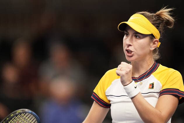 Tennis WTA, Tennis Damen Turnier Luxemburg BGLBNPParibas Open 2021, 16.09.2021, Tennis WTA Turnier Luxemburg, BGLBNPParibas Open 2021, BGL BNP Paribas Open, 2021, Luxemburg, Kockelscheuer, CK Sportcenter, Finale vl: Belinda Bencic (SUI) (Schweiz, Suisse, SUI) - Nummer 1 der Setzliste Jubel, gewinnerin des Spiels, geballte Faust