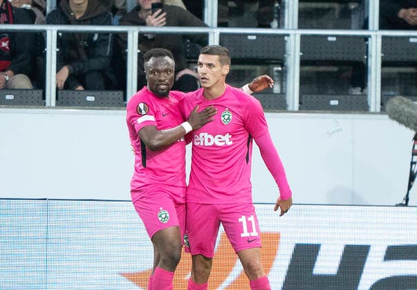 Ludogorets Kiril Despodov har udlignet til 1-1 i Europa League gruppe F kampen mellem FC Midtjylland og PFC Ludogorets paa Mch Arena i Herning, torsdag den 16. september 2021.. , Herning Jylland Denmark Copyright: HenningxBagger HenningxBaggerx COP102 spdk20210916-193832-L