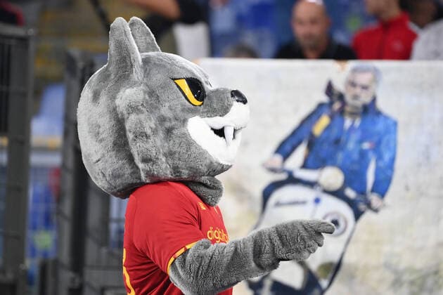 Fußball, EL, AS Rom - CSKA Sofia Photo Alfredo Falcone LaPresseSeptember 16, 2021 Rome, ItalySport SoccerRoma - CSKA Sofia - Europa Conference League 2021 2022 - Olympic stadium of RomeIn the pic: mascotte Foto Alfredo Falcone LaPresse 16 Settembre 2021 Roma, Italia Calcio Roma - CSKA Sofia - Europa Conference League 2021 2022 - Stadio Olimpico di Roma Nella foto: mascotte Photo Alfredo Falcone LaPresse September 16, 2021 Rome, Italy Sport Soccer Roma - CSKA Sofia - Europa Conference League 2021 2022 - Olympic stadium of Rome In the pic: mascotte  Copyright: xAlfredoxFalconex xLaPressex