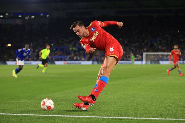 Football - UEFA Europa League - Group C - Leicester City v SSC Napoli 16th September 2021 - UEFA Europa League - Group C - Leicester City v SSC Napoli - Fabian of Napoli - Photo: Simon Stacpoole Offside. Leicester UK Copyright: xSimonxStacpoolexOffside