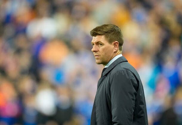 Mandatory Credit: Photo by Stuart Wallace Shutterstock (12447004n) Rangers Manager Steven Gerrard Rangers v Olympique Lyonnais, UEFA Europa League, Group A, Football, Ibrox Stadium, Glasgow, UK - 16 Sep 2021 EDITORIAL USE ONLY No use with unauthorised audio, video, data, fixture lists, club league logos or live services. Online in-match use limited to 120 images, no video emulation. No use in betting, games or single club league player publications. Rangers v Olympique Lyonnais, UEFA Europa League, Group A, Football, Ibrox Stadium, Glasgow, UK - 16 Sep 2021 EDITORIAL USE ONLY No use with unauthorised audio, video, data, fixture lists, club league logos or live services. Online in-match use limited to 120 images, no video emulation. No use in betting, games or single club league player publications. Copyright: xStuartxWallace Shutterstockx 12447004n