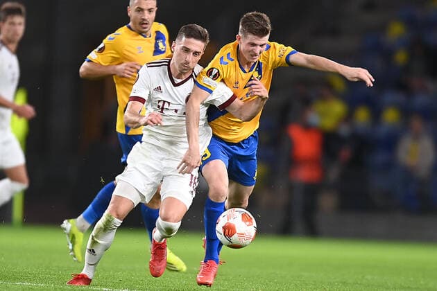 Sparta Prags Matej Pulkrab Europa League-kampen i gruppe A mellem Broendby IF og Sparta Prag, paa Broendby Stadion torsdag den 16. september 2021.. , Denmark Copyright: THOMASxSJOERUPx cop101 spdk20210916-223828-L