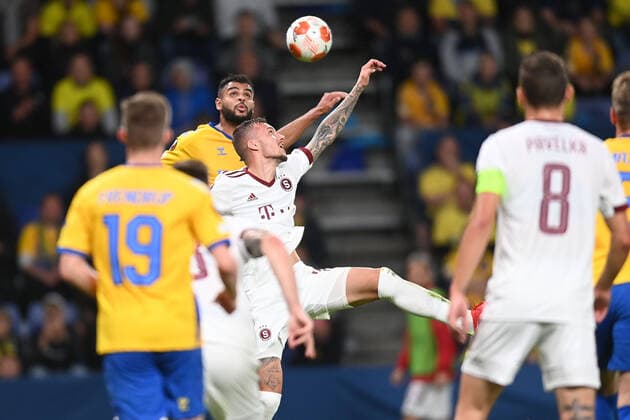 Fußball, EL, Bröndby IF Kopenhagen - Sparta Prag Europa League-kampen i gruppe A mellem Broendby IF og Sparta Prag, paa Broendby Stadion torsdag den 16. september 2021.. , Denmark Copyright: THOMASxSJOERUPx cop101 spdk20210916-223835-L