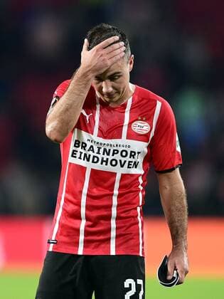 Sport Bilder des Tages EINDHOVEN - Mario Gotze of PSV Eindhoven during the UEFA Europa League match between PSV Eindhoven and Real Sociedad at Phillips Stadium on September 16, 2021 in Eindhoven, Netherlands. ANP OLAF KRAAK UEFA Europa League 2021 2022 xVIxANPxSportx xxANPxIVx