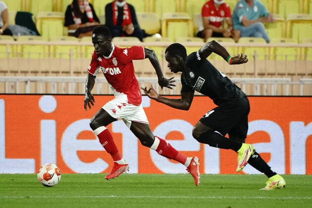 Krepin Diatta (AS Monaco) - Dante (Sturm Graz) FOOTBALL : AS Monaco vs Sturm Graz - Ligue Europa - Monaco - 16 09 2021 NorbertScanella PanoramiC 