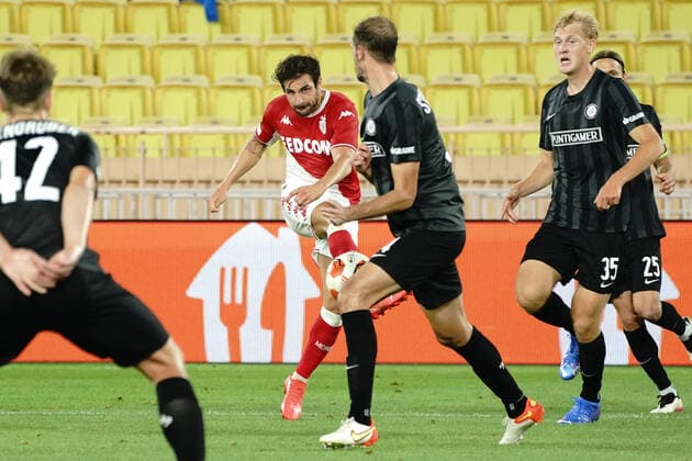 Cesc Fabregas (AS Monaco) FOOTBALL : AS Monaco vs Sturm Graz - Ligue Europa - Monaco - 16 09 2021 NorbertScanella PanoramiC 