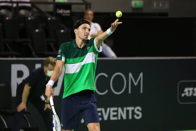 Tennis, ATP Challenger Turnier in Rennes Arthur Rinderknech of France 8eme Finale during the Open de Rennes tournament on September 16, 2021 at Open Blot Rennes in Rennes, France - Photo Laurent Lairys PANORAMIC TENNIS : Open de Rennes 2021 - 16 09 2021 LAURENTLairys PANORAMIC  20210507558