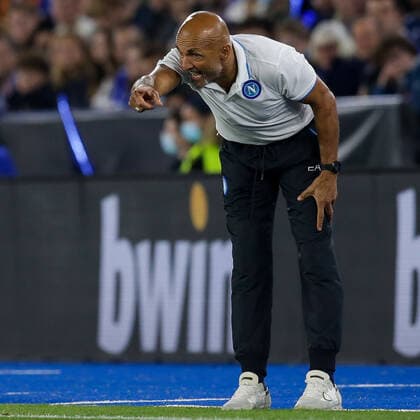 Mandatory Credit: Photo by Robbie Stephenson JMP Shutterstock (12447737gf) Napoli manager Luciano Spalletti Leicester City v Napoli, UK - 16 Sep 2021 Editorial use only Leicester City v Napoli, UK - 16 Sep 2021 Editorial use only  Copyright: xRobbiexStephenson JMP Shutterstockx 12447737gf
