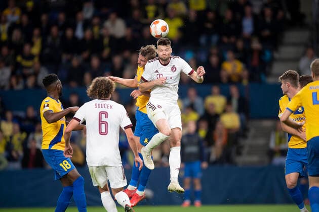 Europa League-kampen i gruppe A mellem Broendby IF og Sparta Prag, paa Broendby Stadion torsdag den 16. september 2021.. , Copyright: THOMASxSJOERUPx cop101 spdk20210916-232307-L