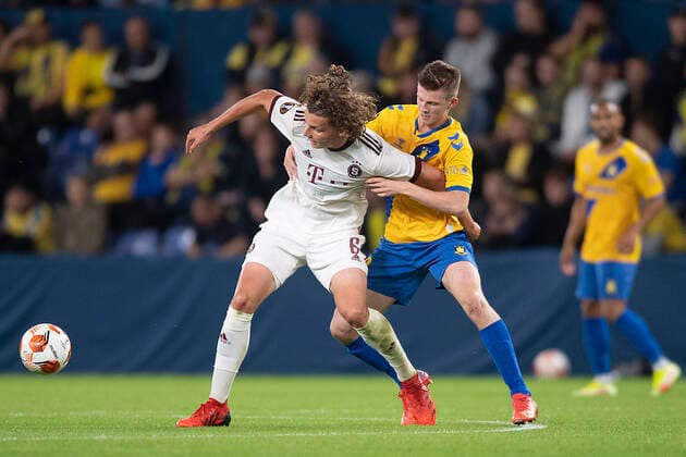Sparta Prags Filip Soucek Europa League-kampen i gruppe A mellem Broendby IF og Sparta Prag, paa Broendby Stadion torsdag den 16. september 2021.. , Copyright: THOMASxSJOERUPx cop101 spdk20210916-232314-L