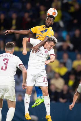 Broendbys Kevin Tshiembe Europa League-kampen i gruppe A mellem Broendby IF og Sparta Prag, paa Broendby Stadion torsdag den 16. september 2021.. , Copyright: THOMASxSJOERUPx cop101 spdk20210916-232347-L
