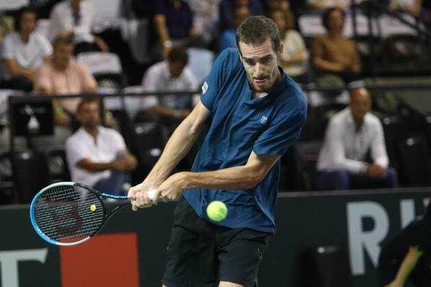 Mats Moraing of Germany 1 2 Finale during the Open de Rennes tournament on September 18, 2021 at Open Blot Rennes in Rennes, France - TENNIS : Open de Rennes - 1 2 - 18 09 2021 LaurentLayris Panoramic  20210507558