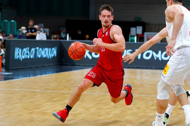 Basketball expert Jakob Cup 2021 in der Oberfrankenhalle in Bayreuth Saison 2021-2022 SIG Strasbourg gegen Syntainics MBC Jean-Baptiste Maille (SIG Strasbourg 23)